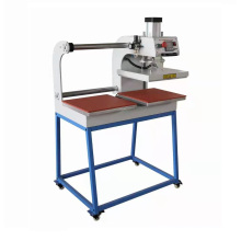 QS-HA60 Up sliding pneumatic double work table heat transfer press machine T shirt printing machine logo label machine